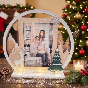 Cadre de Noël rond